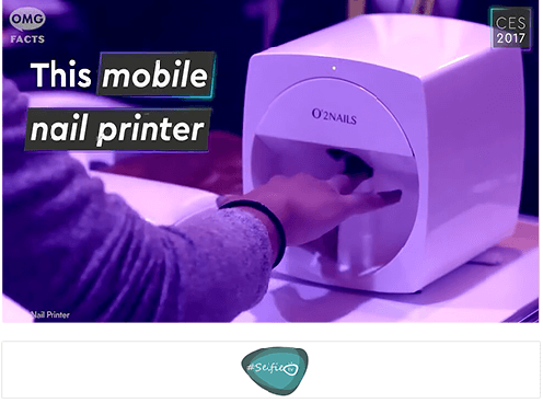 Selfie TV CES 2017： The Most Hi-Tech Nail Printer Ever！