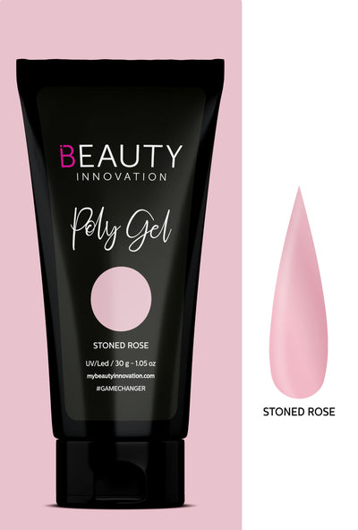 POLY GEL STONED ROSE